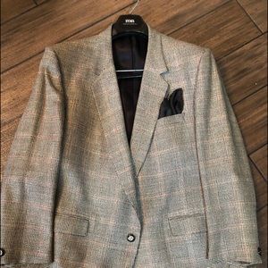 Louis Roth Custom Glen plaid vintage sport coat 100% wool 50 long